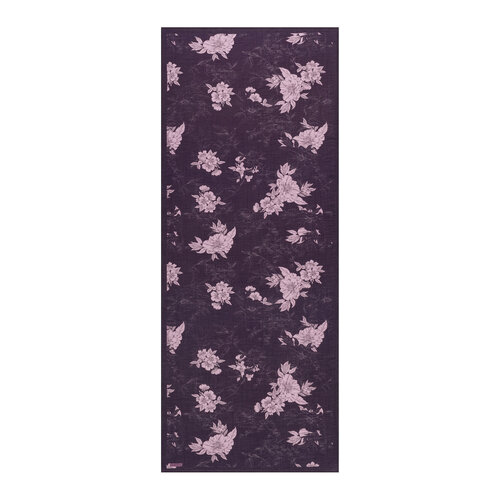 Purple Blue Azalea Print Tencel Scarf