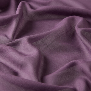 Purple Bordered Modal Silk Scarf - Thumbnail