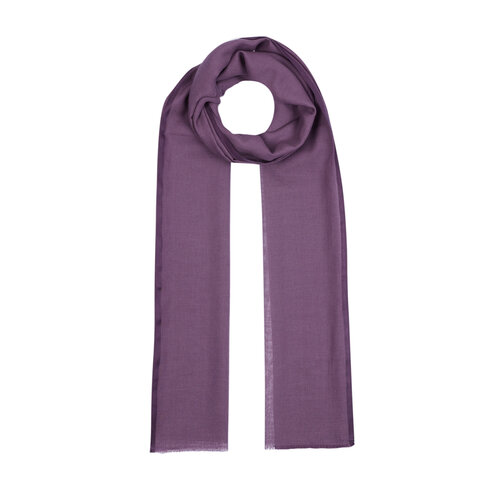 Purple Bordered Modal Silk Scarf