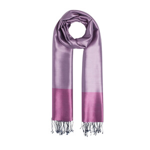 Purple Crepe Myrtle Bougainvillea Reversible Silk Scarf - Thumbnail