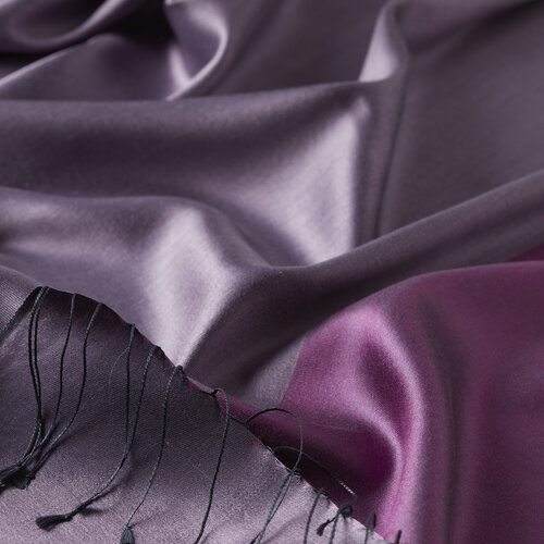 Purple Crepe Myrtle Bougainvillea Reversible Silk Scarf