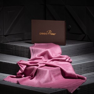 Purple Crepe Myrtle Cashmere Silk Prime Scarf - Thumbnail