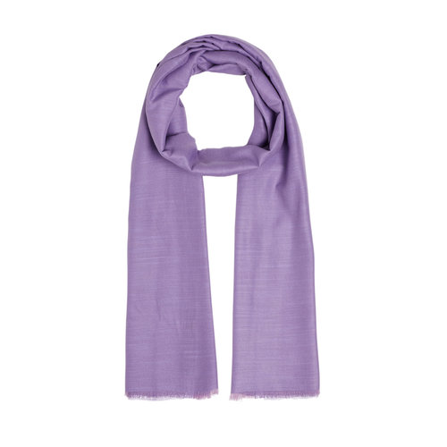 Purple Crepe Myrtle Plain Cotton Silk Scarf