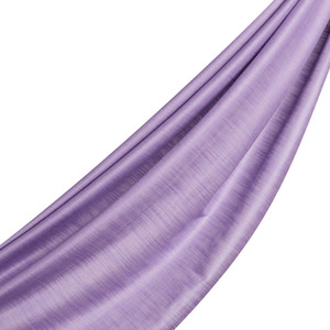 Purple Crepe Myrtle Plain Cotton Silk Scarf - Thumbnail