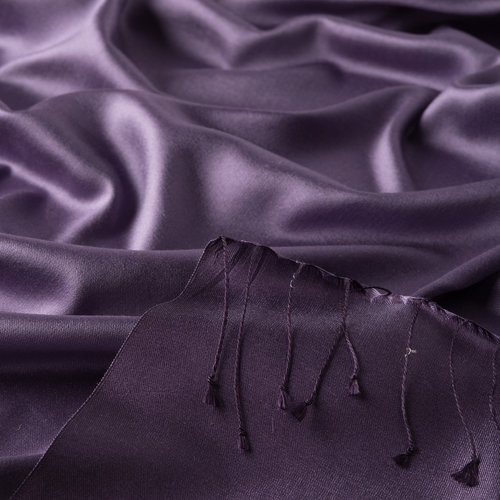 Purple Crepe Myrtle Reversible Silk Scarf
