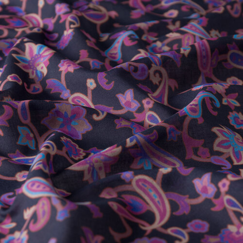 Purple Eastern Garden Cotton Scarf