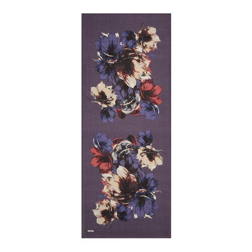 Purple Florescence Print Tencel Scarf