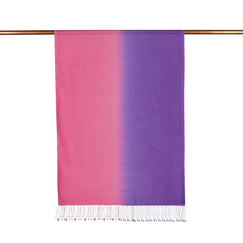 Purple Fuchsia Gradient Silk Scarf