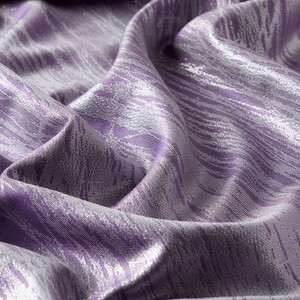  Purple Glory Silvery Silk Scarf - Thumbnail