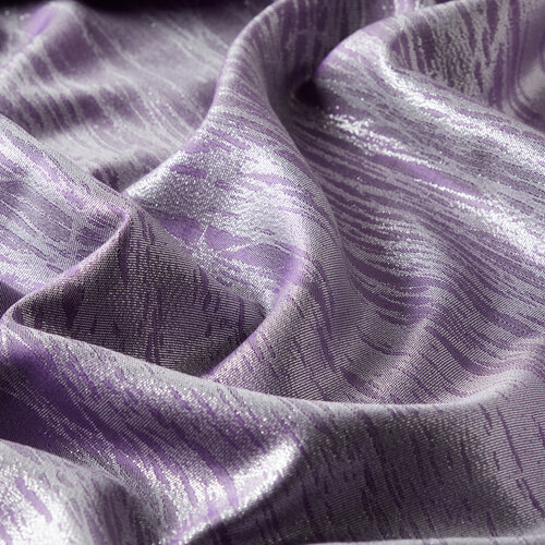  Purple Glory Silvery Silk Scarf