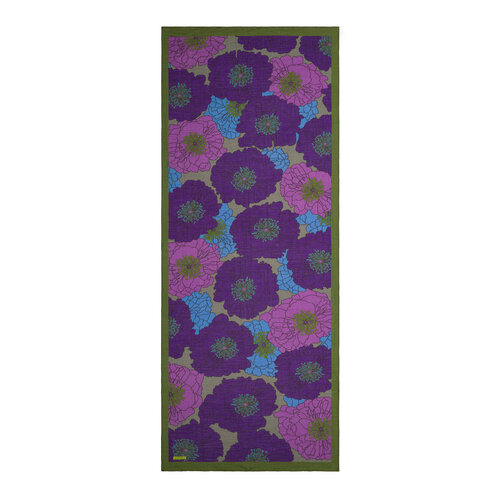 Purple Hydrangea Print Tencel Scarf