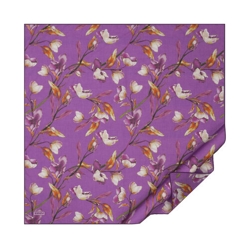 Purple Magnolia Cotton Scarf
