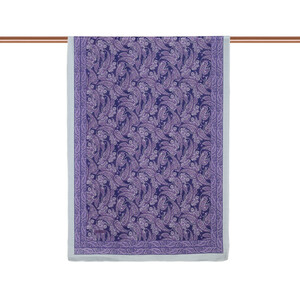 Purple Mezopotamya Model 03 Print Tencel Scarf - Thumbnail