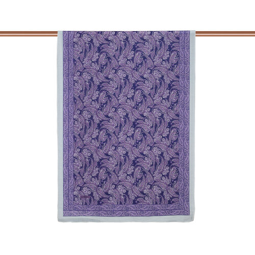 Purple Mezopotamya Model 03 Print Tencel Scarf