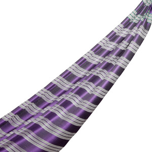 Purple Organza Silk Scarf - Thumbnail