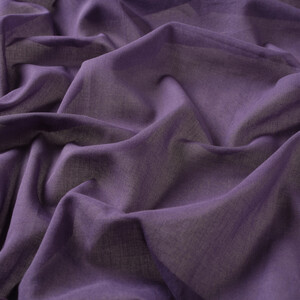 Purple Plain Cotton Scarf - Thumbnail