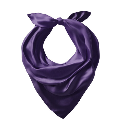 Purple Reversible Silk Pocket Square