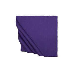 Purple Reversible Silk Pocket Square - Thumbnail