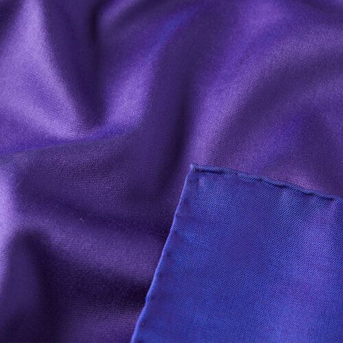 Purple Reversible Silk Pocket Square