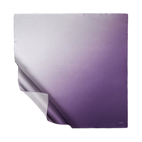 Purple Silver Gradient Satin Silk Scarf