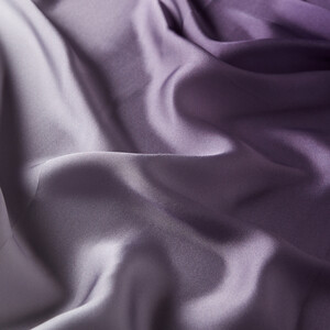 Purple Silver Gradient Satin Silk Scarf - Thumbnail