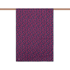 ipekevi - Purple Spring Flowers Cotton Scarf (1)
