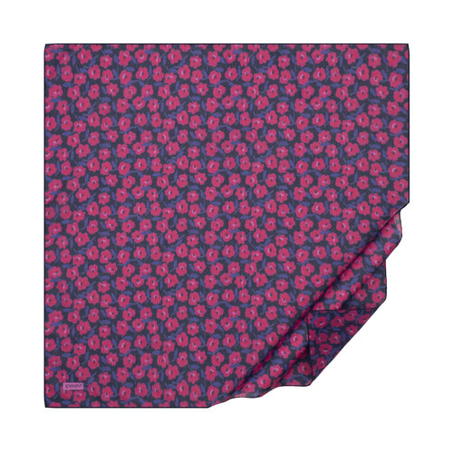 Purple Spring Flowers Cotton Scarf