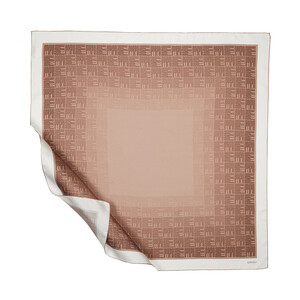 ipekevi - ايشارب حرير تويل لون ترابي فاتح نمط الكوفي