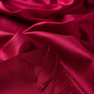 Raspberry Reversible Silk Scarf - Thumbnail