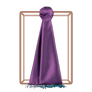 Raspberry Reversible Silk Scarf - Thumbnail