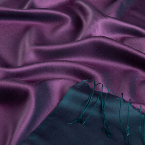 ipekevi - Raspberry Reversible Silk Scarf (1)