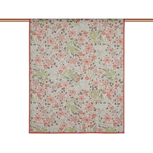 Red Botanical Cotton Scarf - Thumbnail
