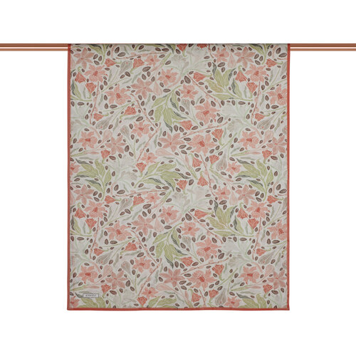 Red Botanical Cotton Scarf 