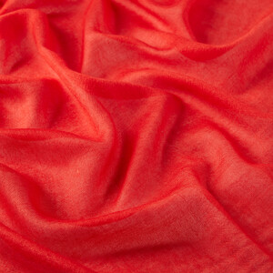Red Cashmere Wool Silk Prime Scarf - Thumbnail