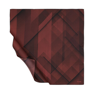 Red Ceremony Twill Silk Scarf - Thumbnail