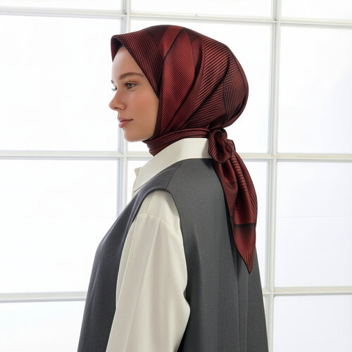 Red Ceremony Twill Silk Scarf