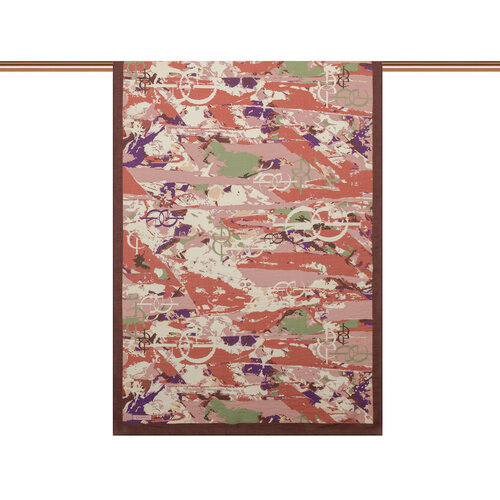 Red Copper Arenya Print Tencel Scarf