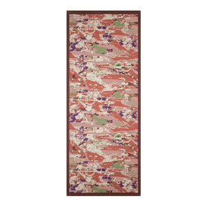 Red Copper Arenya Print Tencel Scarf - Thumbnail