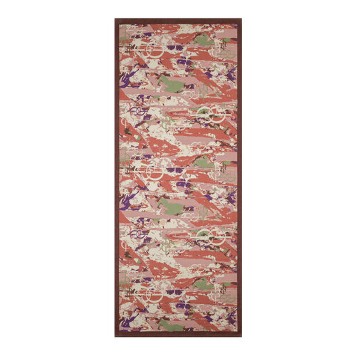 Red Copper Arenya Print Tencel Scarf