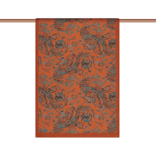 Red Copper Breeze Print Tencel Scarf