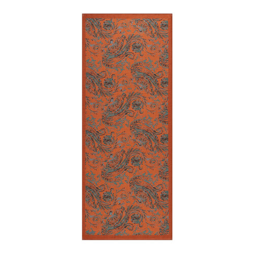Red Copper Breeze Print Tencel Scarf