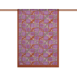 Red Copper Mono Loop Tencel Scarf - Thumbnail