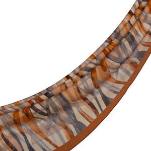 ipekevi - Red Copper Mono Wave Print Tencel Scarf