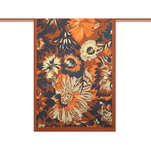 Red Copper Nihavent Print Tencel Scarf