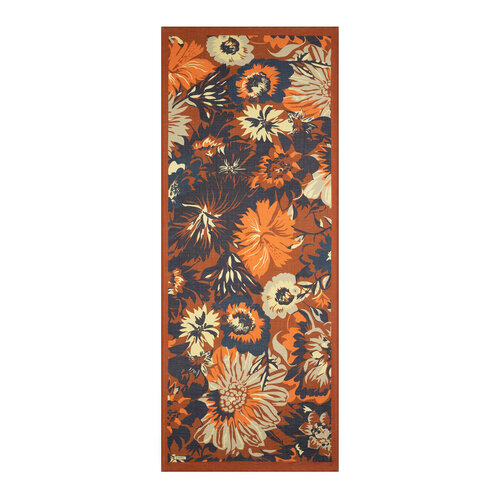 Red Copper Nihavent Print Tencel Scarf