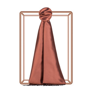 Red Copper Reversible Silk Scarf - Thumbnail