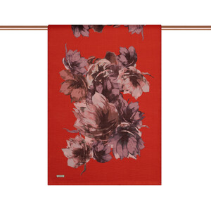 ipekevi - Red Florescence Print Tencel Scarf (1)