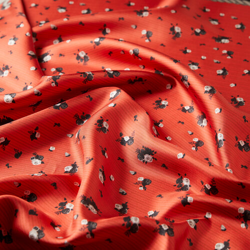 Red Samatya Twill Silk Scarf