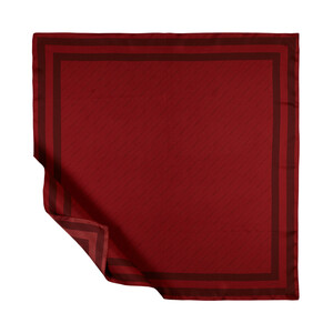 Red Signature Silk Twill Scarf - Thumbnail