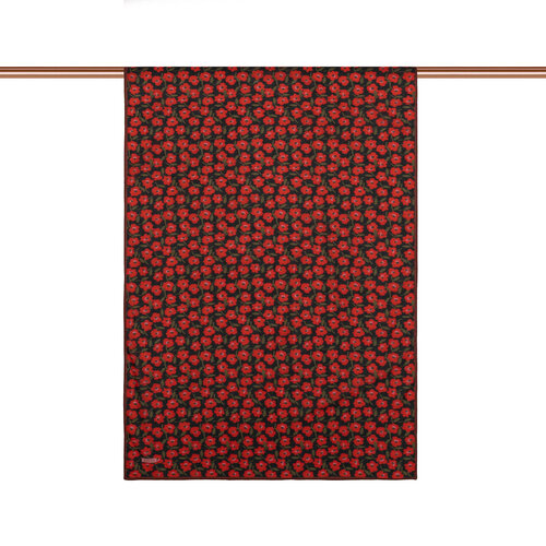 Red Spring Flowers Cotton Scarf